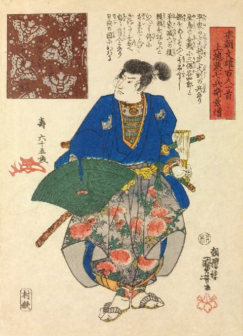 Kuniyoshi - 100 Poets from the Literary Heroes of Our Country (S22