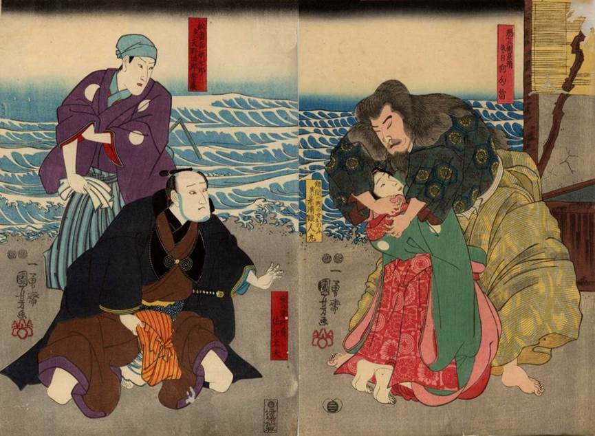 Kuniyoshi - (triptych) 100-3935 & 100-3936