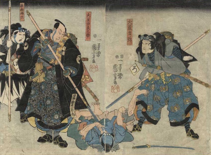 Kuniyoshi - Scene from the Tale of the 47 Ronin (Chûshingura)