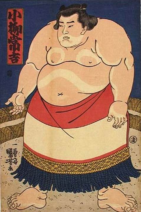 Kuniyoshi - (sumô) sumô Wrestler Koyanagi Tsunekichi