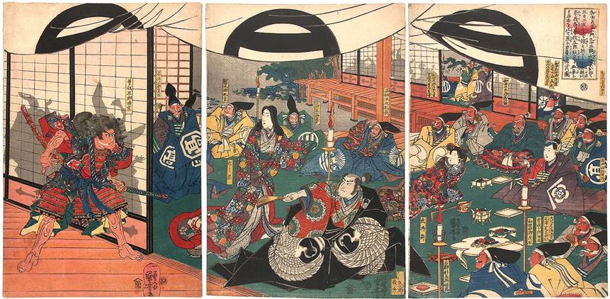 Kuniyoshi - (T 91) 1840   Minamoto no Tametomo